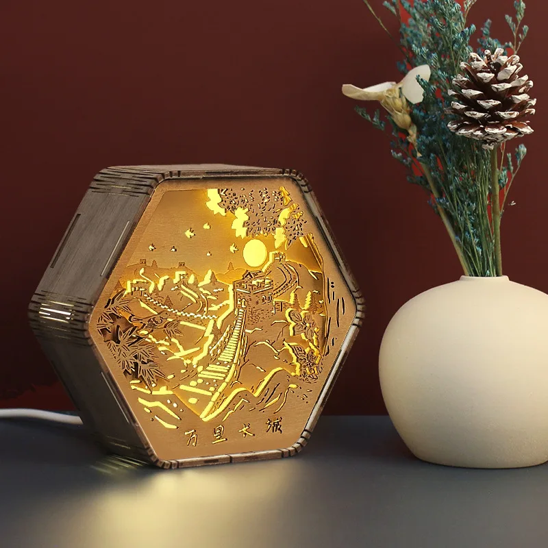Chinese Style 3D Acrylic Woodcarving Lamp Children's Night Light Bedroom Night Lamp Bridesmaid Gift Room Decor Bedside Lamp
Chinese Style 3D Acrylic Woodcarving Lamp Children's Night Light Bedroom Night Lamp Bridesmaid Gift Room Decor Bedside Lamp