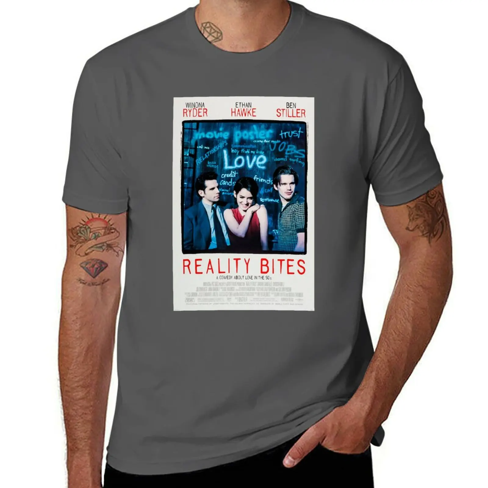 Reality bites poster Winona Ryder, Ethan Hawke 90s movie T-Shirt funny t shirts cotton t shirts for man cotton soft T-Shirt
Reality bites poster Winona Ryder, Ethan Hawke 90s movie T-Shirt funny t shirts cotton t shirts for man cotton soft T-Shirt