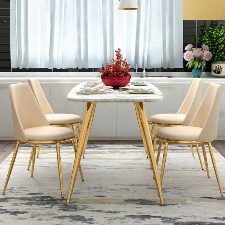 &c Simple Household Small Apartment Marble Dining Table Nordic Restaurant Dining Table Chair Combination Rectangular
&c Simple Household Small Apartment Marble Dining Table Nordic Restaurant Dining Table Chair Combination Rectangular