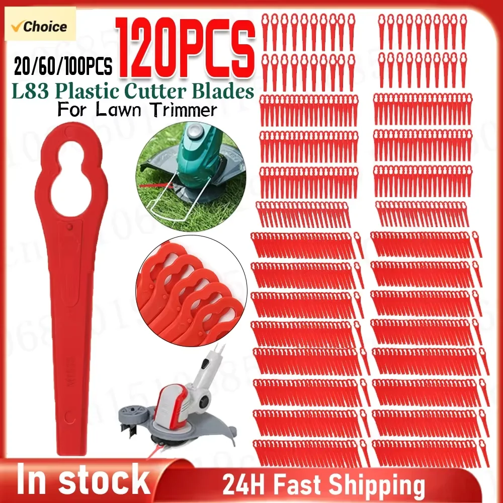 20/60/100/120pcs L83 Grass Cutting Blade Replacement Blade Set Fast Cutting Blades Spare Parts Grass Trimmer Accessories
20/60/100/120pcs L83 Grass Cutting Blade Replacement Blade Set Fast Cutting Blades Spare Parts Grass Trimmer Accessories