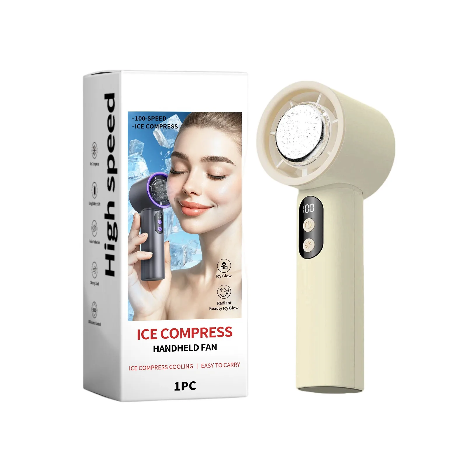 High Quality! New Semiconductor Ice Fan Handheld Portable Small Desktop Rechargeable Turbine Fan.
High Quality! New Semiconductor Ice Fan Handheld Portable Small Desktop Rechargeable Turbine Fan.