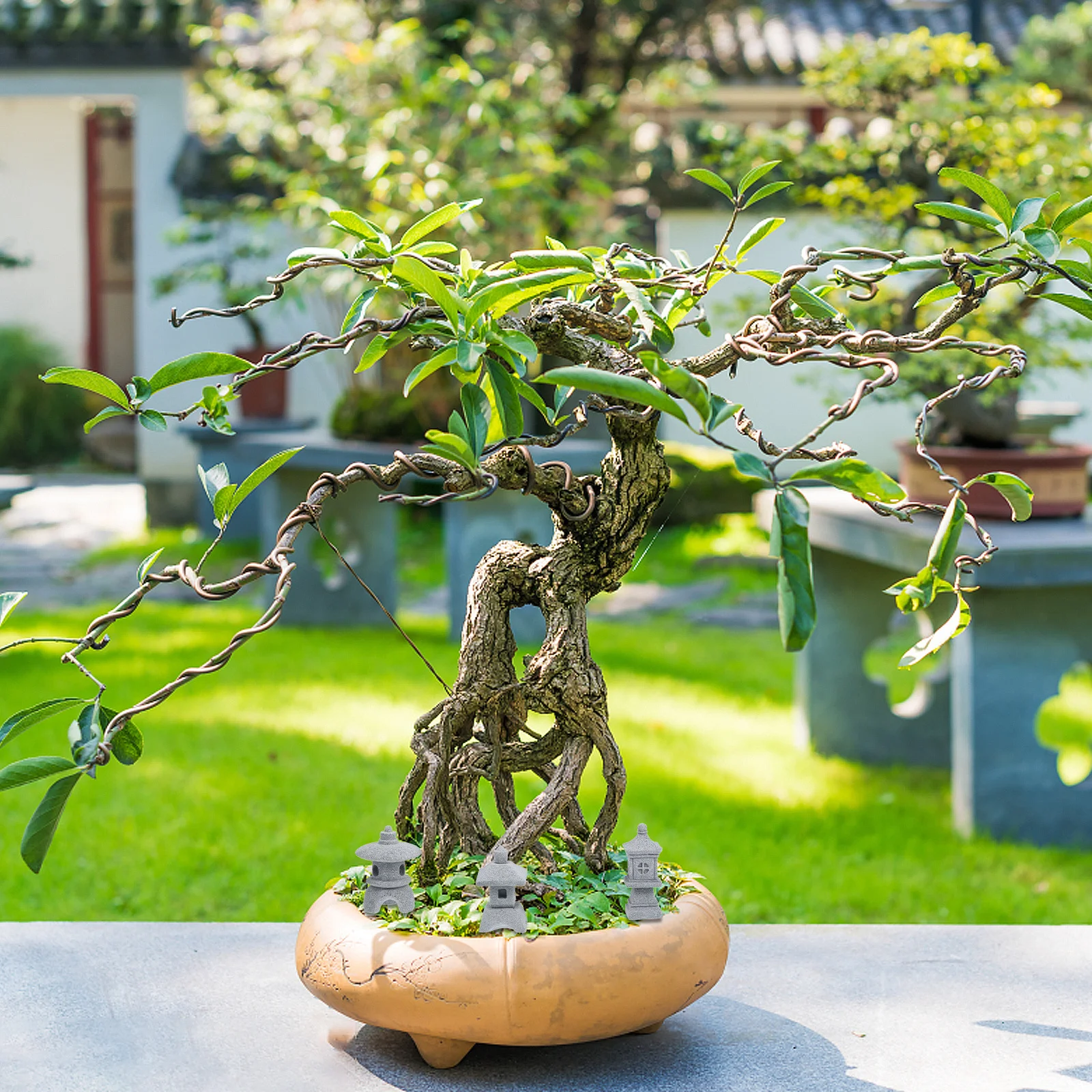 3Pcs Miniature Stone Pagoda Ornament Japanese Garden Decor for Bonsai Aquarium Micro Landscape Yard Zen Outdoor Indoor Use
3Pcs Miniature Stone Pagoda Ornament Japanese Garden Decor for Bonsai Aquarium Micro Landscape Yard Zen Outdoor Indoor Use