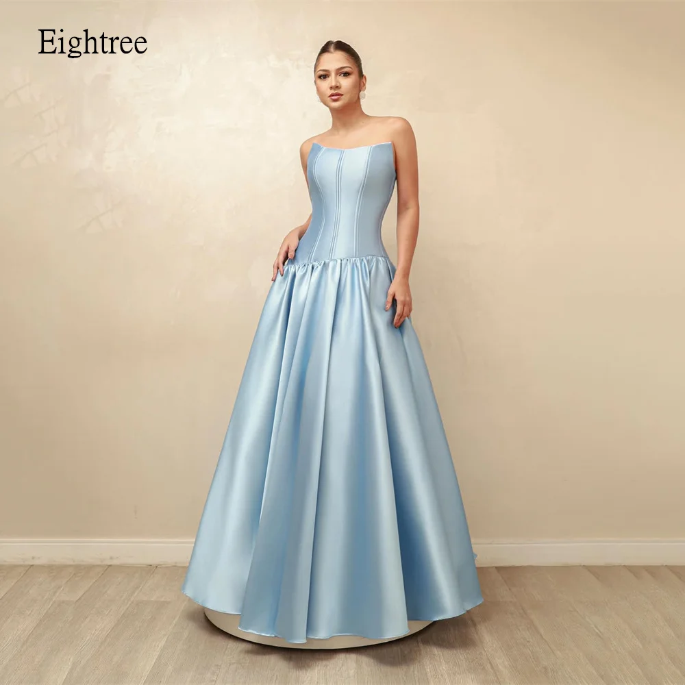 Eightree Sky Blue Strapless A Line Formal Prom Gowns Backless Pleated Evening Dress Floor Length Party Dresses 2026 Customized
Eightree Sky Blue Strapless A Line Formal Prom Gowns Backless Pleated Evening Dress Floor Length Party Dresses 2026 Customized