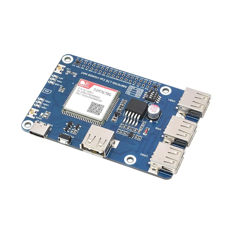 Эффективный модуль SIM7670G для Raspberry Pi LTE Cat-1/GNSS/USB плата расширения 4G глобальная связь LTE USB-концентратор
Эффективный модуль SIM7670G для Raspberry Pi LTE Cat-1/GNSS/USB плата расширения 4G глобальная связь LTE USB-концентратор