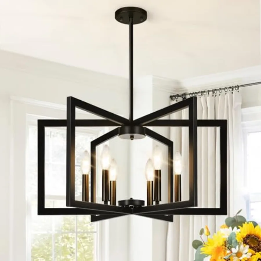 25" Modern Chelier for Dining Room, No Assembly Required Black Dining Room Light Fixture Over Table, Industrial Metal Hanging P
25" Modern Chelier for Dining Room, No Assembly Required Black Dining Room Light Fixture Over Table, Industrial Metal Hanging P