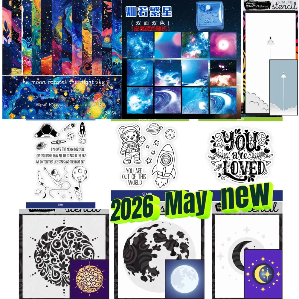 Planet series spacecraft clear silicone stamps for DIY scrapbooking bullet journal craft supplies stamp photo album card making
Planet series spacecraft clear silicone stamps for DIY scrapbooking bullet journal craft supplies stamp photo album card making