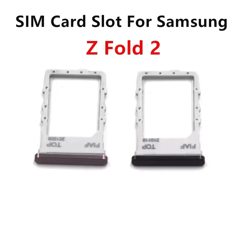 Fold2 SIM Card Slots For Samsung Galaxy Z Fold 2 F916 SIM Tray Adapters Socket Holder Replace Phone Housing Repair Parts
Fold2 SIM Card Slots For Samsung Galaxy Z Fold 2 F916 SIM Tray Adapters Socket Holder Replace Phone Housing Repair Parts
