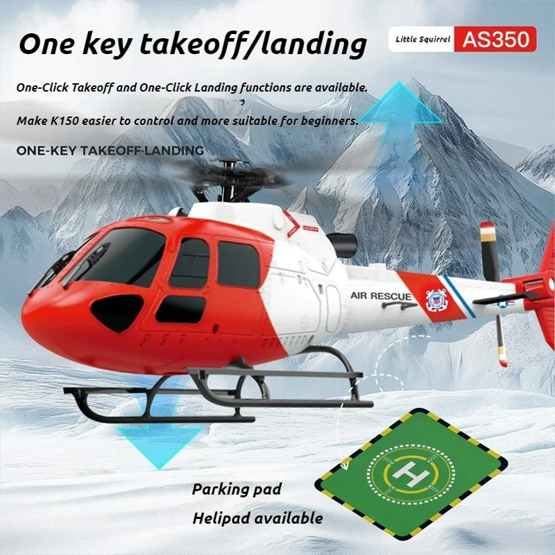 2026 New WLtoys K150 RC Helicopter 4-Channel Remote Control Brushless Helicopter 6-Axis Gyroscope 2.4G Children's And Adult Toys
2026 New WLtoys K150 RC Helicopter 4-Channel Remote Control Brushless Helicopter 6-Axis Gyroscope 2.4G Children's And Adult Toys