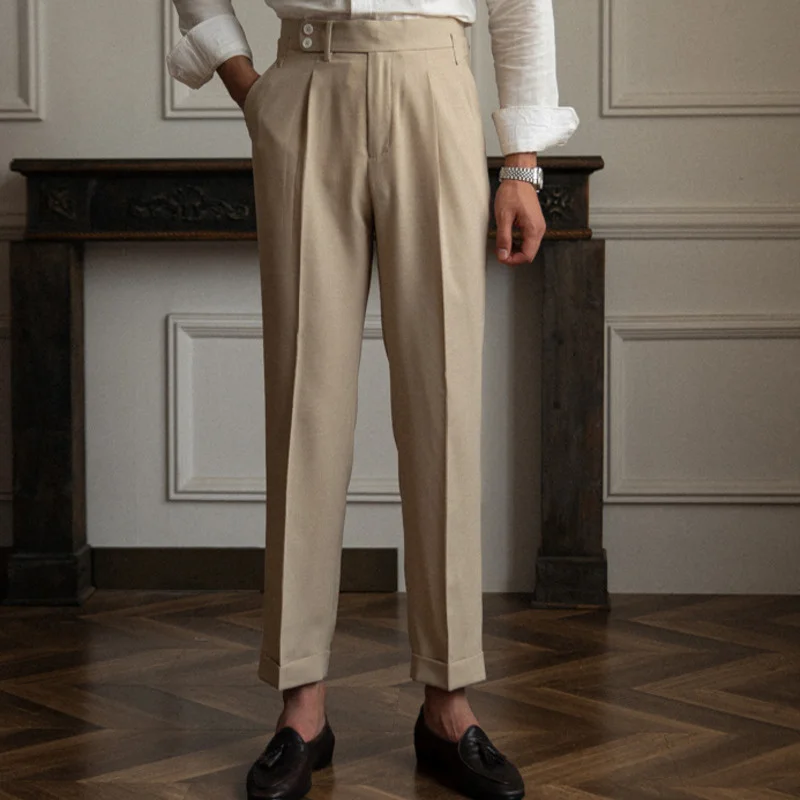 High Quality Trousers Pant For Man Office Trouser Men Business Casual Pant British Social Club Outfits Pantalones Hombre
High Quality Trousers Pant For Man Office Trouser Men Business Casual Pant British Social Club Outfits Pantalones Hombre