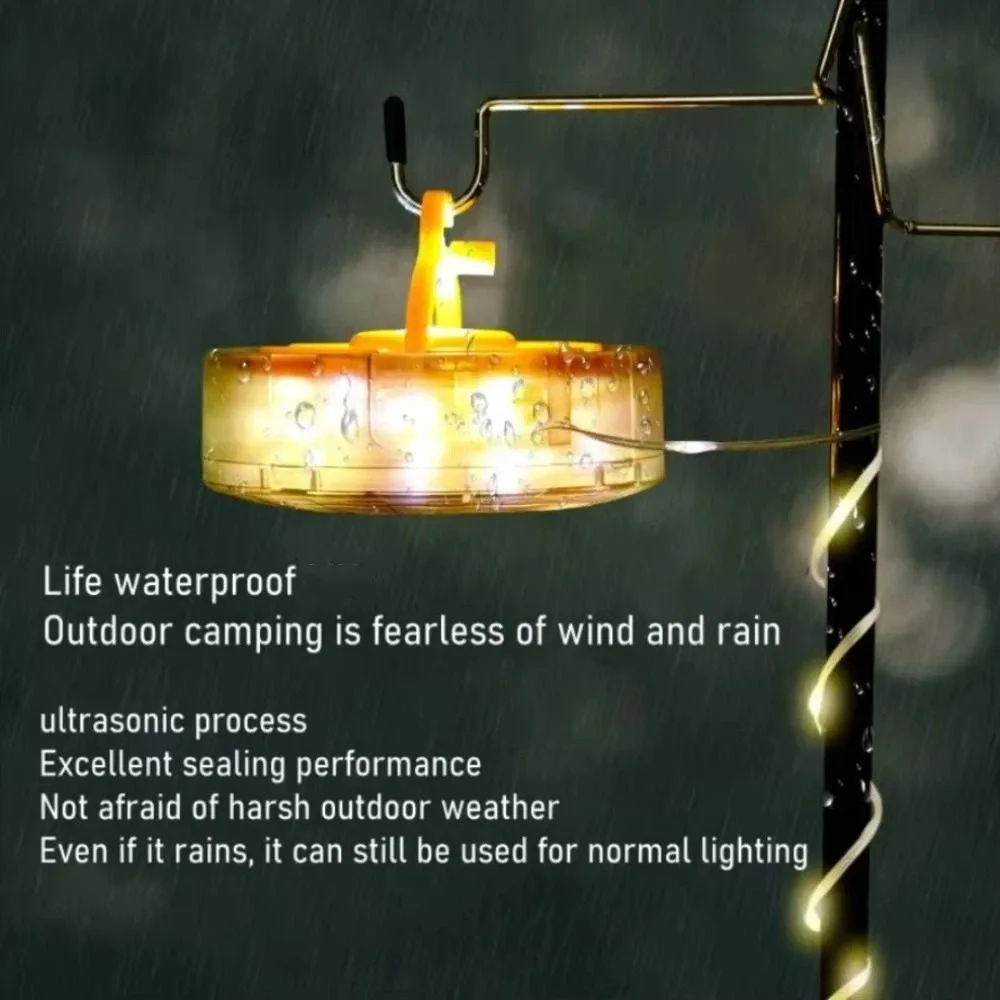 5 Modes Portable Camping Lantern LED Lamp Ambient Light Tent String Lights with Hook Easy Installation LED Camping String Lights
5 Modes Portable Camping Lantern LED Lamp Ambient Light Tent String Lights with Hook Easy Installation LED Camping String Lights