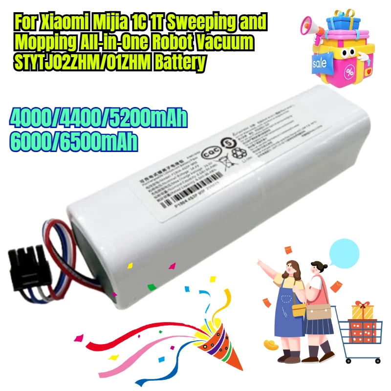 Multi capacity battery For Xiaomi Mijia 1C 1T Sweeping and Mopping All-in-One Robot Vacuum STYTJ02ZHM/01ZHM Battery
Multi capacity battery For Xiaomi Mijia 1C 1T Sweeping and Mopping All-in-One Robot Vacuum STYTJ02ZHM/01ZHM Battery