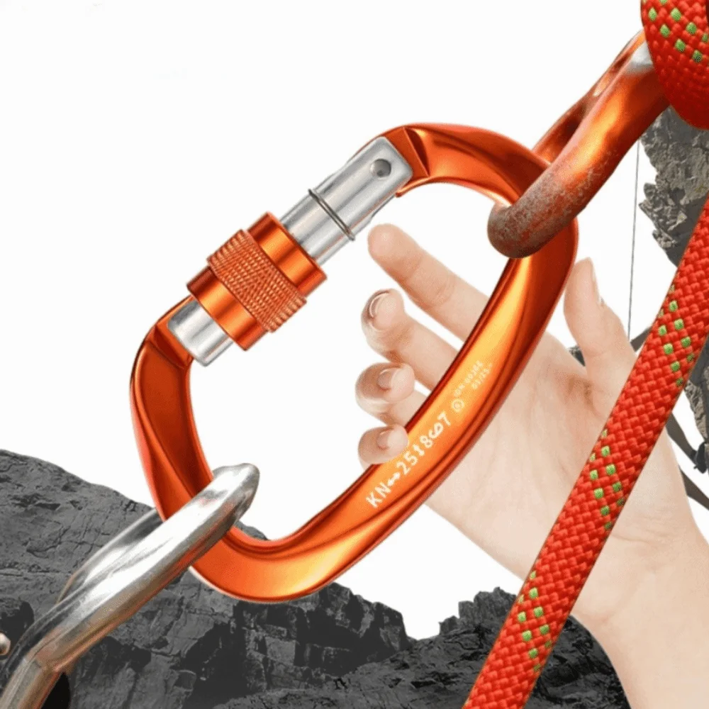 D-образный карабин для скалолазания 25 кН, износостойкая пряжка для скалолазания из алюминиевого сплава, нескользящий защитный винт, дизайн замка, крючок для ключей
D-образный карабин для скалолазания 25 кН, износостойкая пряжка для скалолазания из алюминиевого сплава, нескользящий защитный винт, дизайн замка, крючок для ключей