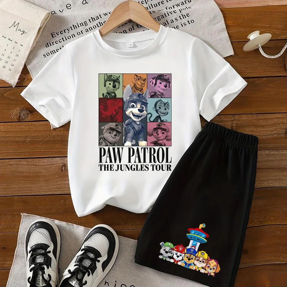 PAW PATROL Summer Children's Sets Printed Clothes Boys Girls Kids Short Sleeve Tshirt + Shorts Suits Fashion Casual 2 Pieced Set
PAW PATROL Summer Children's Sets Printed Clothes Boys Girls Kids Short Sleeve Tshirt + Shorts Suits Fashion Casual 2 Pieced Set