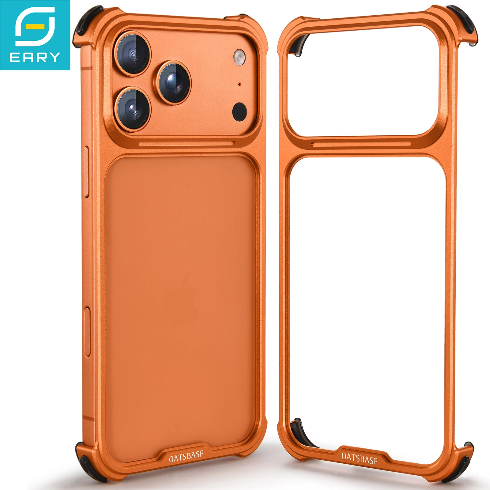 Eary Metal Phone Case for iPhone 17 Pro / 17 Pro Max Frameless Orginal Feel Bumper Cover Shockproof Anti-Drop Protection Shells
Eary Metal Phone Case for iPhone 17 Pro / 17 Pro Max Frameless Orginal Feel Bumper Cover Shockproof Anti-Drop Protection Shells