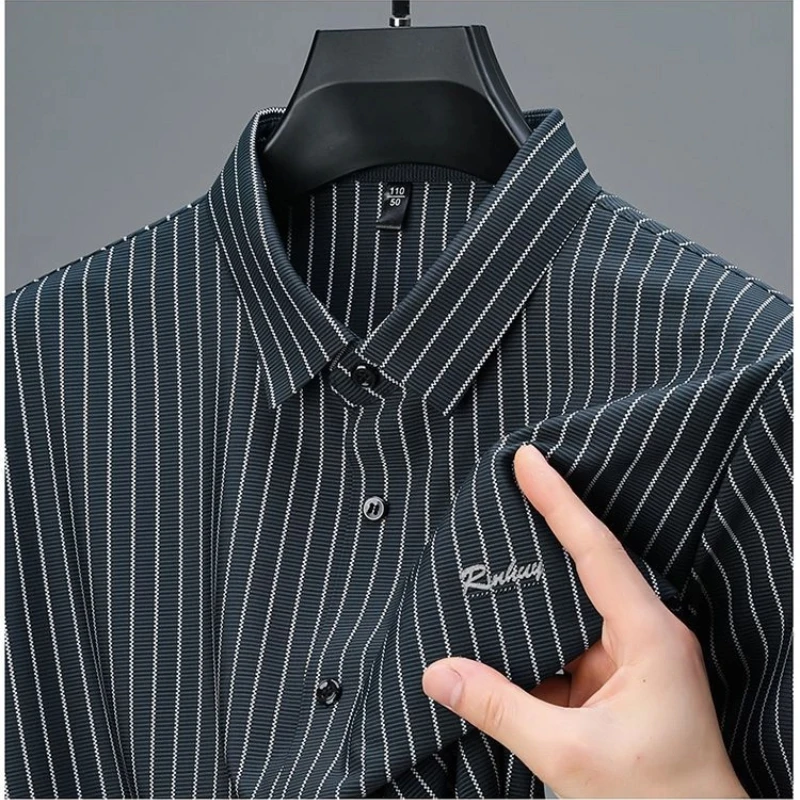 New Premium Wrinkle Free Striped Business Short Sleeve Shirt Trendy Street Style Print
New Premium Wrinkle Free Striped Business Short Sleeve Shirt Trendy Street Style Print