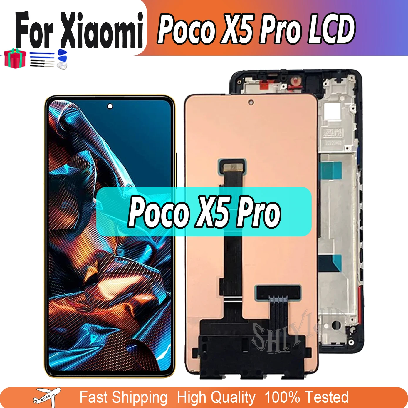 High quality Original For Xiaomi Poco X5 Pro 5G LCD 22101320I Touch Screen For Poco X5Pro 5G 22101320G LCD Repair Parts Assembly
High quality Original For Xiaomi Poco X5 Pro 5G LCD 22101320I Touch Screen For Poco X5Pro 5G 22101320G LCD Repair Parts Assembly
