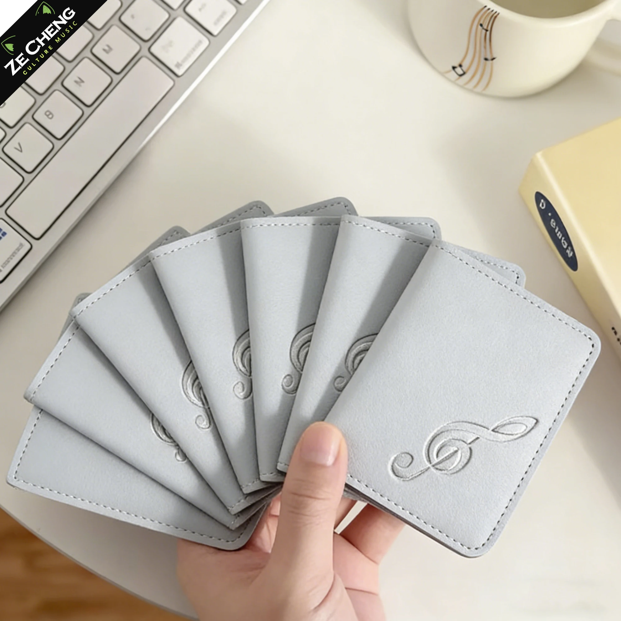 Music Note Card Case - Ultra Slim & Compact Holder for Bank Cards, Membership Cards, Anti-Skimming Synthetic Leather Card Protect
Music Note Card Case - Ultra Slim & Compact Holder for Bank Cards, Membership Cards, Anti-Skimming Synthetic Leather Card Protect