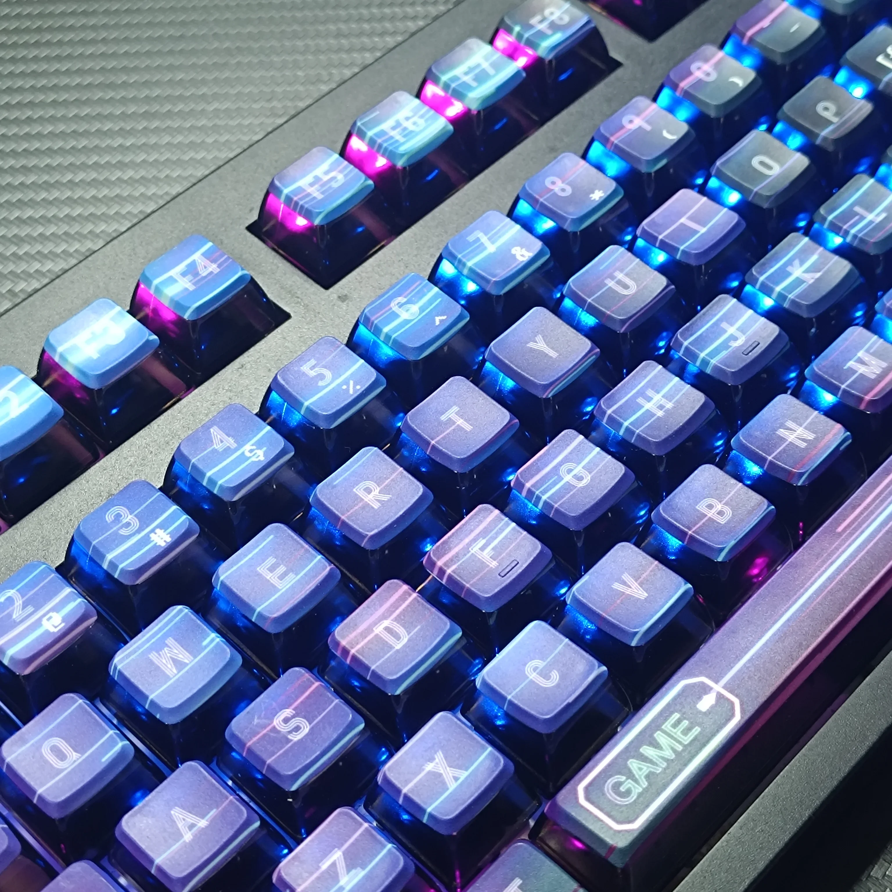 Pudding keycaps four-sided light-transmitting pbt five-sided thermal sublimation process, time flies, customized keycaps
Pudding keycaps four-sided light-transmitting pbt five-sided thermal sublimation process, time flies, customized keycaps