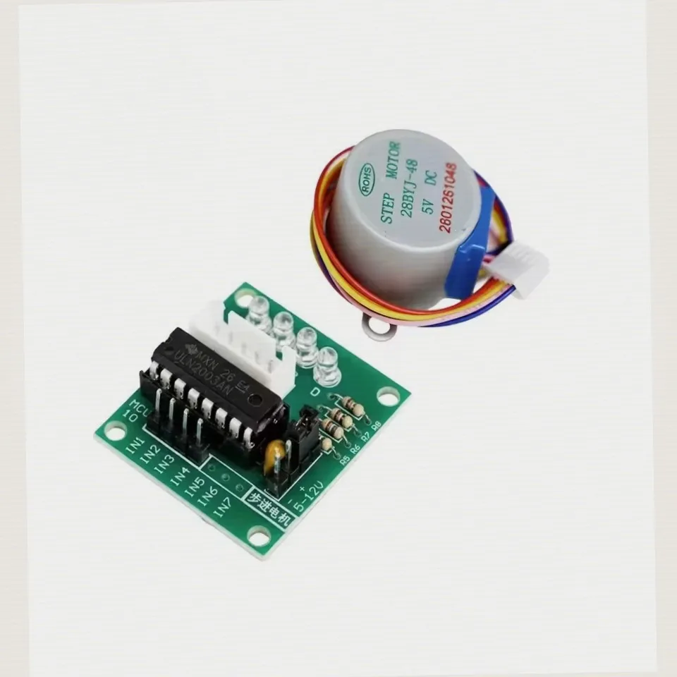 ULN2003 Driver 28BYJ-48 5V 4-Phase Geared Stepper Motor Kit with – Arduino/PIC MCU-Compatible Stepper Control Board
ULN2003 Driver 28BYJ-48 5V 4-Phase Geared Stepper Motor Kit with – Arduino/PIC MCU-Compatible Stepper Control Board