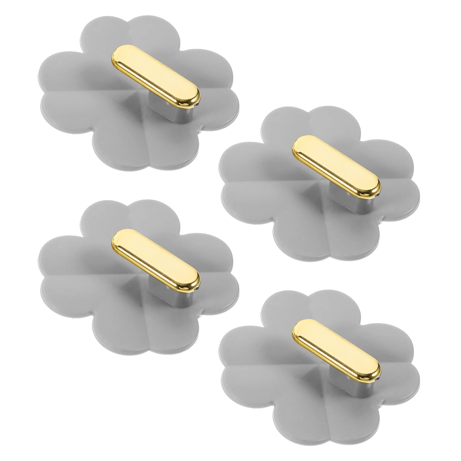 4 Pcs Adhesive Hooks Grey Self Stick Wall Hangers Removable Bathroom Kitchen Heavy Duty Multi Functional StorageHooks
4 Pcs Adhesive Hooks Grey Self Stick Wall Hangers Removable Bathroom Kitchen Heavy Duty Multi Functional StorageHooks