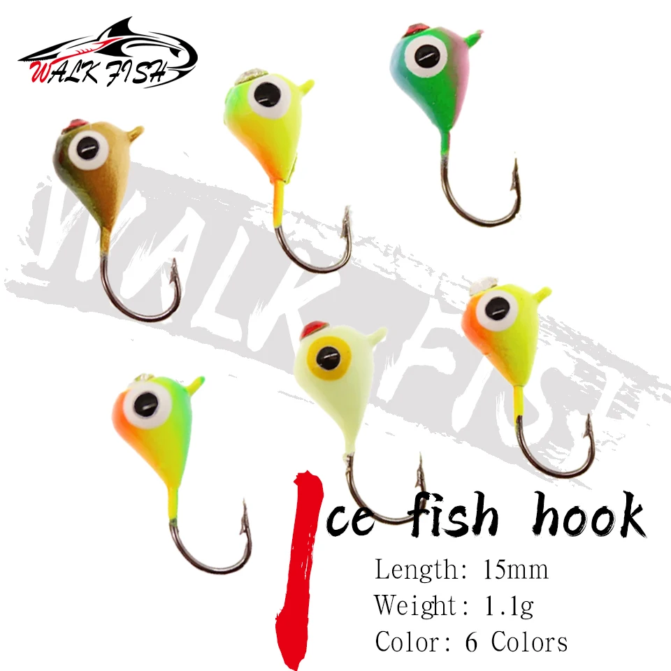WALK FISH 6Pcs/1set 15mm 1.1g 6colors Ice Fishing Hook Lead Hook Lure Metal Bait Mini Unbalanced Ice Fishing Hook Bionic Bait
WALK FISH 6Pcs/1set 15mm 1.1g 6colors Ice Fishing Hook Lead Hook Lure Metal Bait Mini Unbalanced Ice Fishing Hook Bionic Bait
