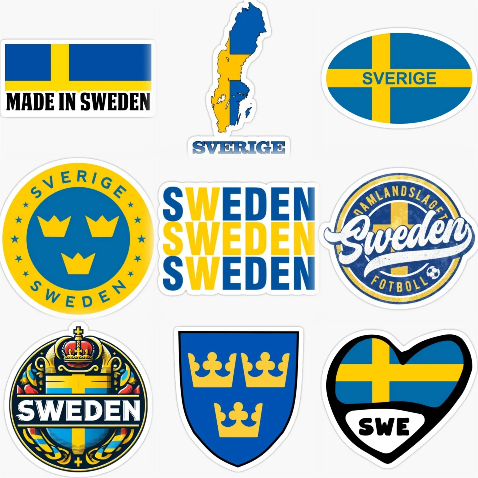 Sweden Flag Emblem Creative PVC Sticker for Decorate Car Van Bicycle Motorcycle Off-road Helmet Window Fridge Decal Accessories
Sweden Flag Emblem Creative PVC Sticker for Decorate Car Van Bicycle Motorcycle Off-road Helmet Window Fridge Decal Accessories