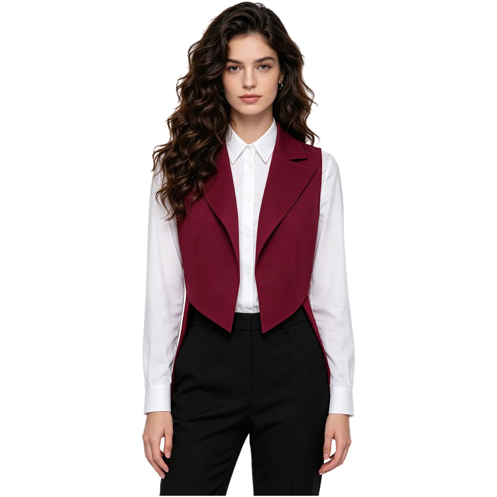 Womens Vintage Tailcoat Jacket Waistcoat Open Front Sleeveless Lapel Satin Lining Formal Vest Top Cocktail Party Club Stage Wear
Womens Vintage Tailcoat Jacket Waistcoat Open Front Sleeveless Lapel Satin Lining Formal Vest Top Cocktail Party Club Stage Wear