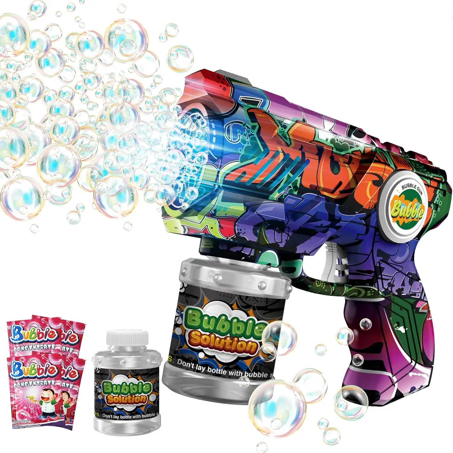 LED Bubble Gun for Kids, 10-Hole Automatic, Leak-Proof, Outdoor Toys, Birthday Gifts for Boys & Girls
LED Bubble Gun for Kids, 10-Hole Automatic, Leak-Proof, Outdoor Toys, Birthday Gifts for Boys & Girls