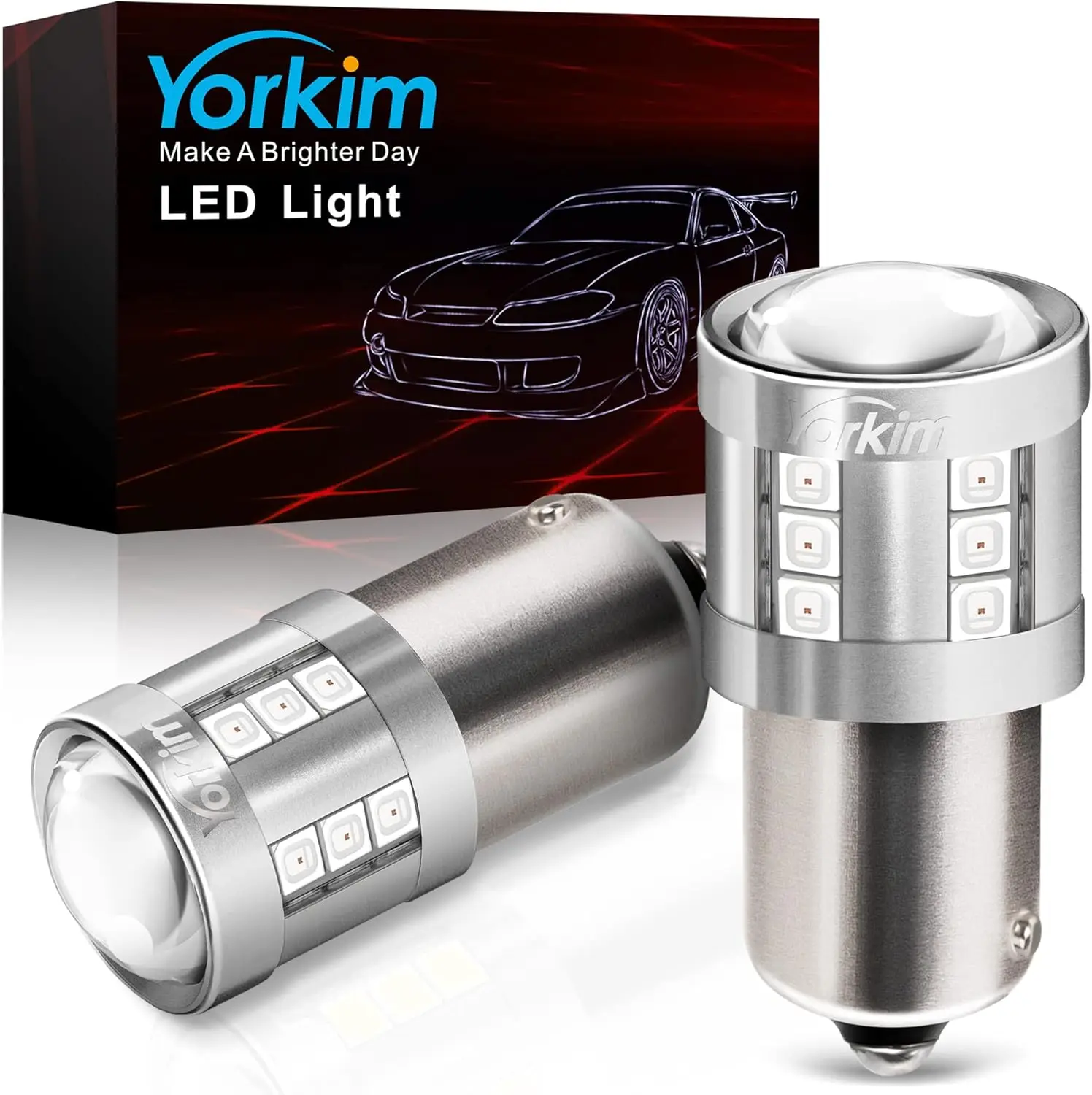 1156 LED Bulb Red, 3000 Lumens 300% Super Brighter LED Tail Brake Lights, BA15S P21W 7506 1003 1141 Led Bulbs for Car Stop Light
1156 LED Bulb Red, 3000 Lumens 300% Super Brighter LED Tail Brake Lights, BA15S P21W 7506 1003 1141 Led Bulbs for Car Stop Light