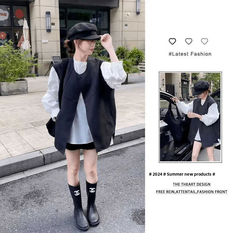 Spring Summer Trendy Long Sleeve Shirt Vest Short Skirt Three Piece Set for Women Anti Aging Fashionable Ensemble
Spring Summer Trendy Long Sleeve Shirt Vest Short Skirt Three Piece Set for Women Anti Aging Fashionable Ensemble