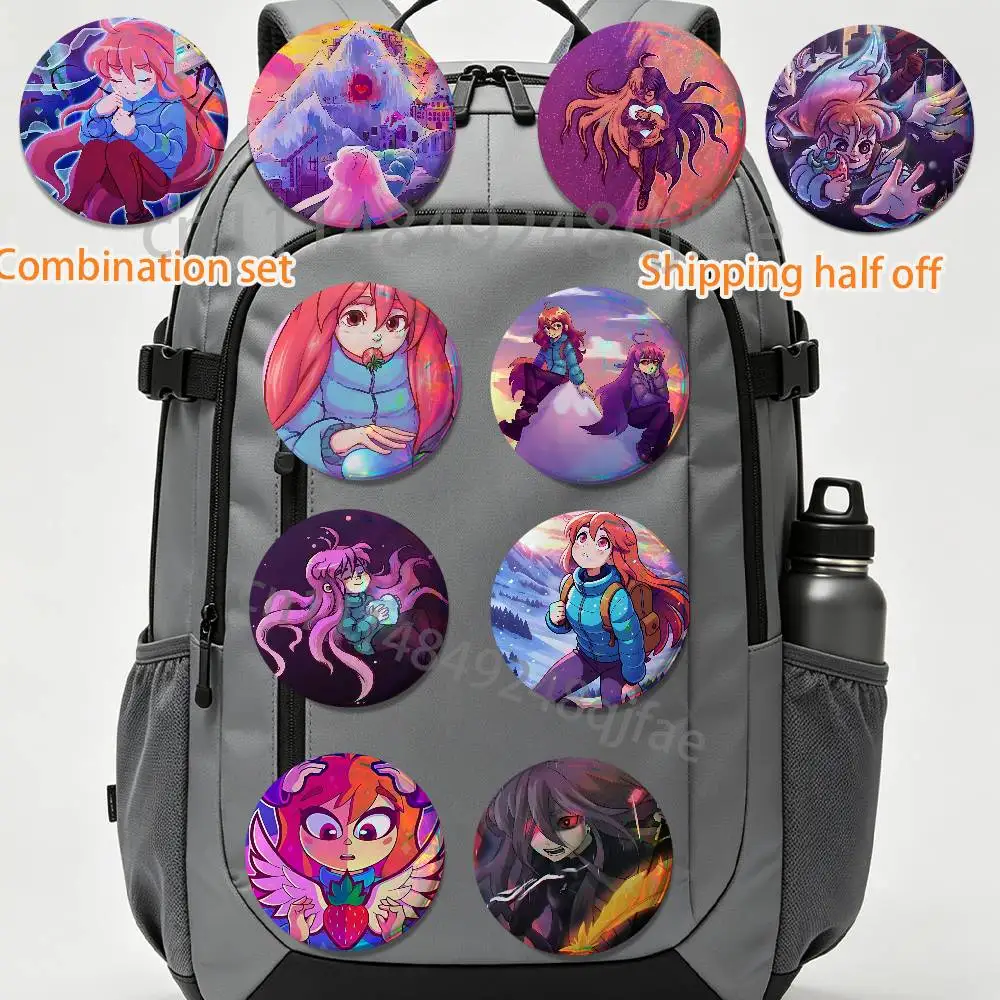 Madeline Badeline game Celeste 2 piece set Pins Creativity Printed Pictures Text Metal Lapel Badges Brooches Jewelry Gift
Madeline Badeline game Celeste 2 piece set Pins Creativity Printed Pictures Text Metal Lapel Badges Brooches Jewelry Gift