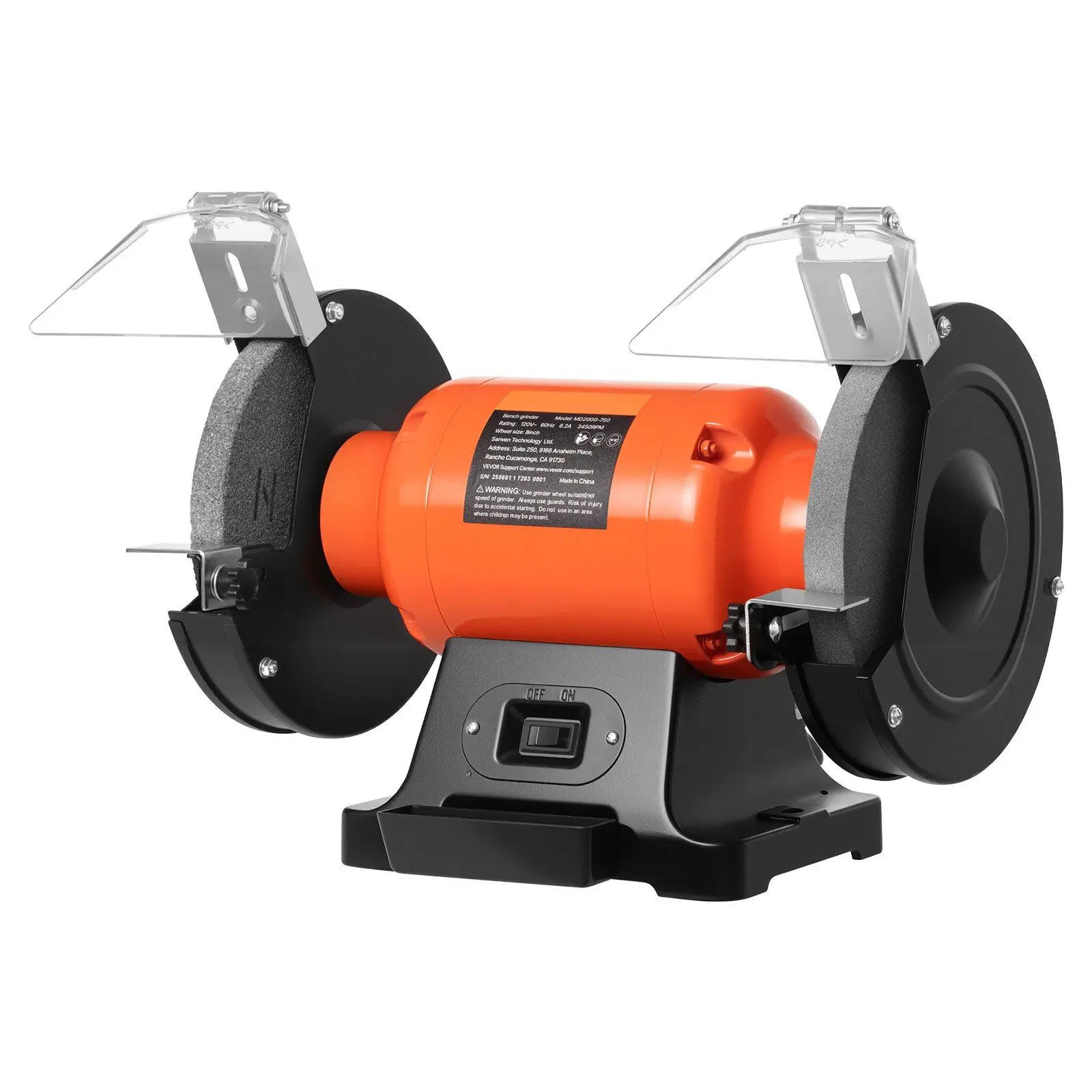 High-Speed 8-inch Single Speed Bench Grinder 3450RPM 750W 6.2A Induction Motor 36/60-Grit Table Grinders for Home Workshop Use
High-Speed 8-inch Single Speed Bench Grinder 3450RPM 750W 6.2A Induction Motor 36/60-Grit Table Grinders for Home Workshop Use