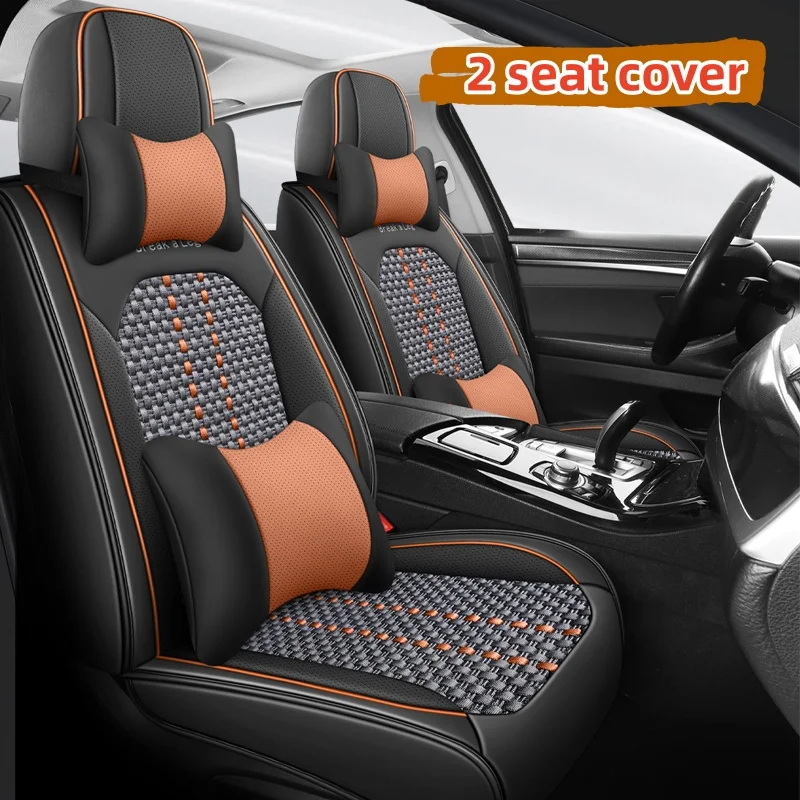 (Luxury Edition) Front Double Seats, with 2 Headrests and 2 Lumbar Supports, Luxury Ice Silk Car Seat Covers, Universal, High-Quality Breathable Ice Silk Fabric, Suitable for All Seasons, Comfortable and Wear-Resistant, 3D Design, Enhance Your Driving and
(Luxury Edition) Front Double Seats, with 2 Headrests and 2 Lumbar Supports, Luxury Ice Silk Car Seat Covers, Universal, High-Quality Breathable Ice Silk Fabric, Suitable for All Seasons, Comfortable and Wear-Resistant, 3D Design, Enhance Your Driving and