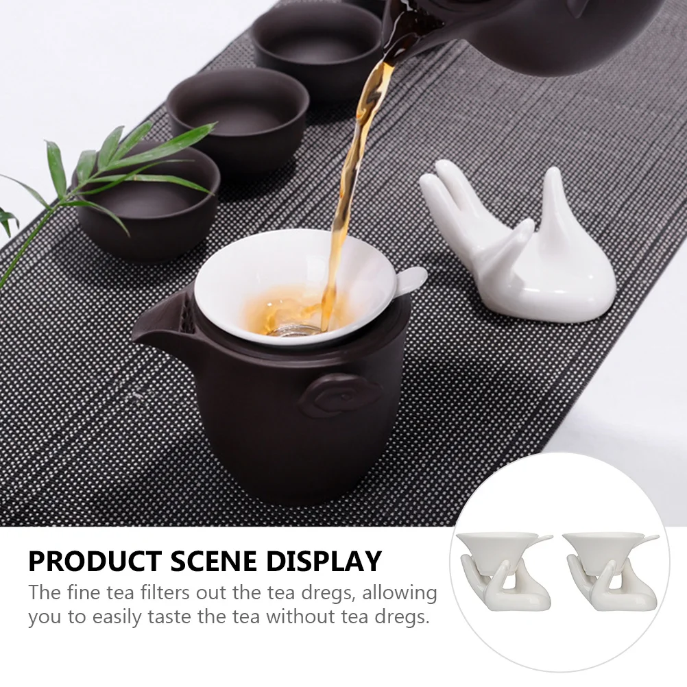 2Sets Ceramic Tea Strainer Filter Porcelain Guanyin Hand Holder Practical Tea Infuser Accessories Teapot Accessories
2Sets Ceramic Tea Strainer Filter Porcelain Guanyin Hand Holder Practical Tea Infuser Accessories Teapot Accessories