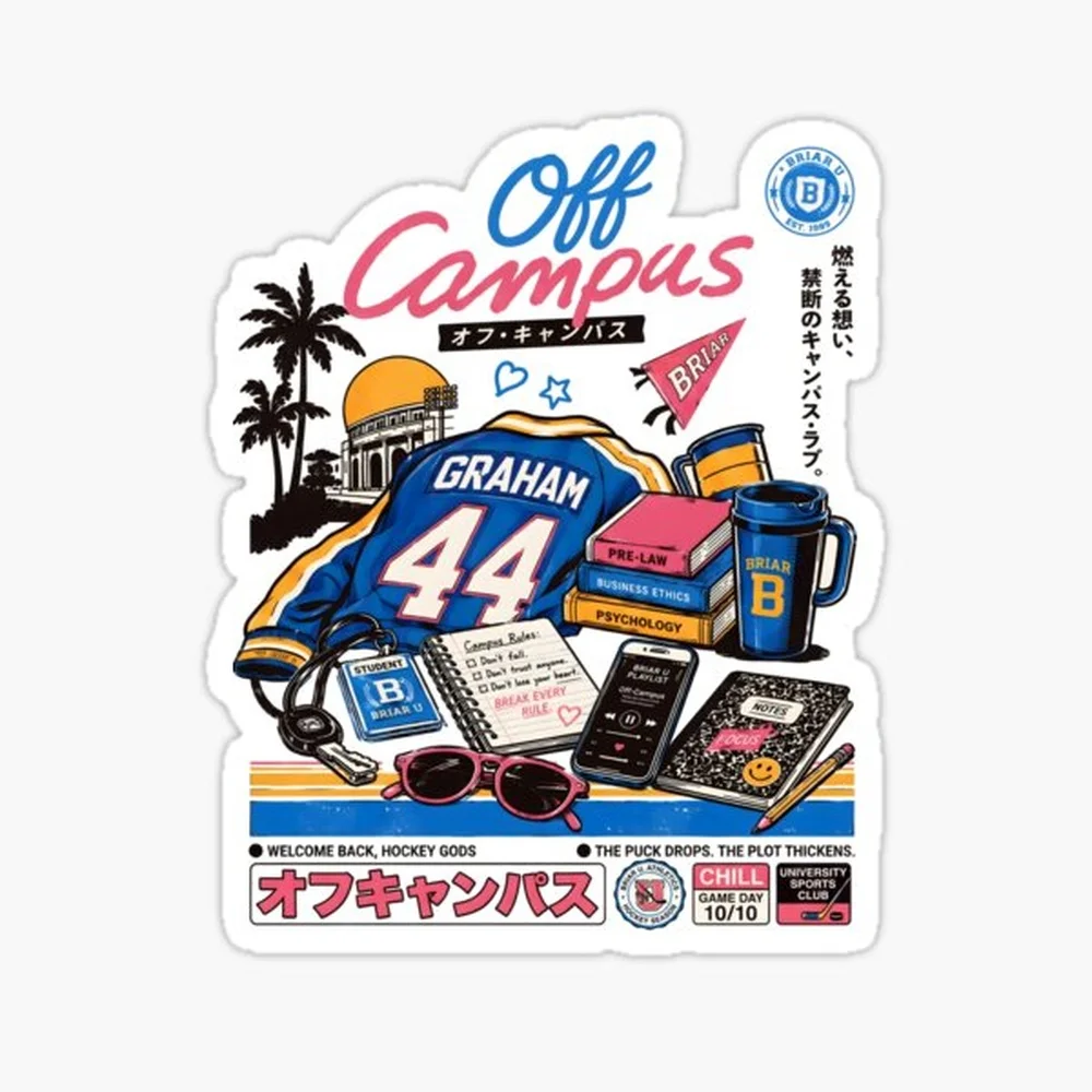 off campus Sticker for Laptop Decor Bedroom Car Cute Cartoon Art Fashionable Public Suitcase
off campus Sticker for Laptop Decor Bedroom Car Cute Cartoon Art Fashionable Public Suitcase