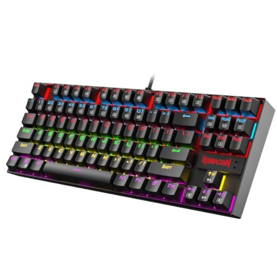 K552 Mechanical Gaming Keyboard, 87-Key Compact, LED Gaming Keyboard with Red Switches, Anti-Ghosting, Metal Frame for PC Gamin
K552 Mechanical Gaming Keyboard, 87-Key Compact, LED Gaming Keyboard with Red Switches, Anti-Ghosting, Metal Frame for PC Gamin