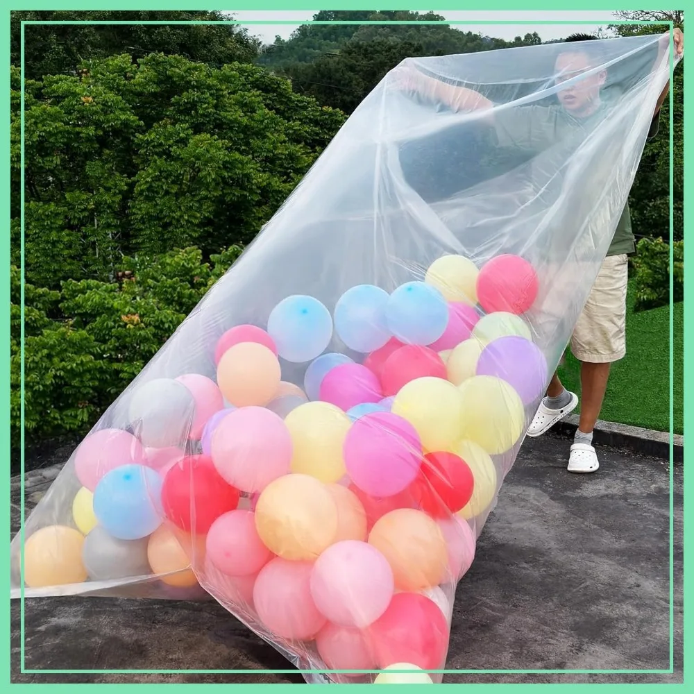 Large Balloon Bags for Transport, 6 Pcs: 2 Giant 59x98in & 4 Standard 47x59in Transparent Storage Bags
Large Balloon Bags for Transport, 6 Pcs: 2 Giant 59x98in & 4 Standard 47x59in Transparent Storage Bags