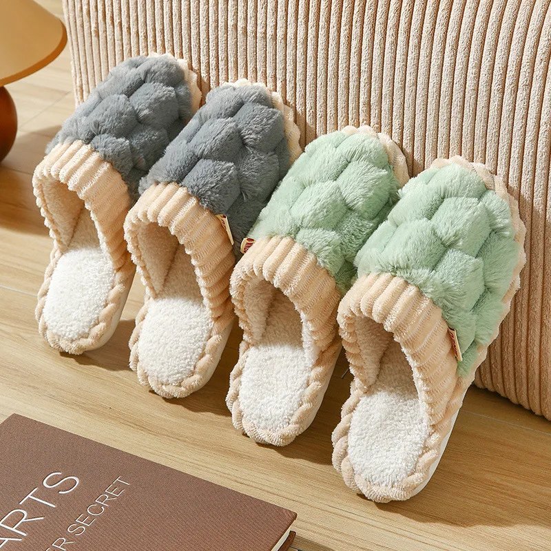 Autumn and Winter Cotton Slippers for Women Indoor Home Household Use Anti Slip Soft Sole Warm Couple Plush Slippers for Men
Autumn and Winter Cotton Slippers for Women Indoor Home Household Use Anti Slip Soft Sole Warm Couple Plush Slippers for Men