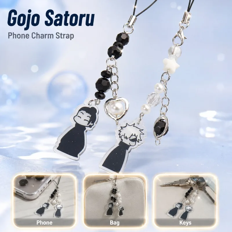 Anime Acrylic Keychain Beaded Phone Lanyard Strap Kawaii Crystal Figure Star Heart Charm for Backpack Handbag Schoolbag Decor
Anime Acrylic Keychain Beaded Phone Lanyard Strap Kawaii Crystal Figure Star Heart Charm for Backpack Handbag Schoolbag Decor