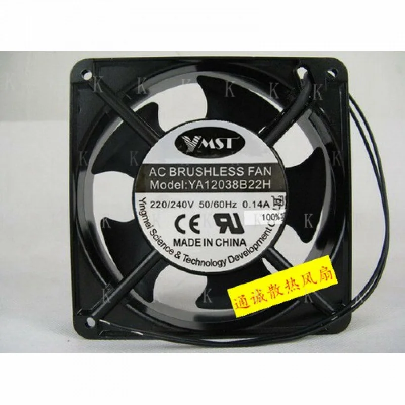 C FOR YMST YA12038B22H 220/240V 0.14A 12cm cooling fan
C FOR YMST YA12038B22H 220/240V 0.14A 12cm cooling fan