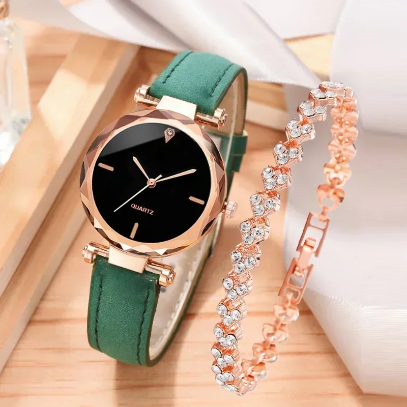 2Pcs Set Luxury Watch Women Bracelet Rhinestone Fashion Wristwatch Female Casual Ladies Watches Bracelet Set Clock
2Pcs Set Luxury Watch Women Bracelet Rhinestone Fashion Wristwatch Female Casual Ladies Watches Bracelet Set Clock