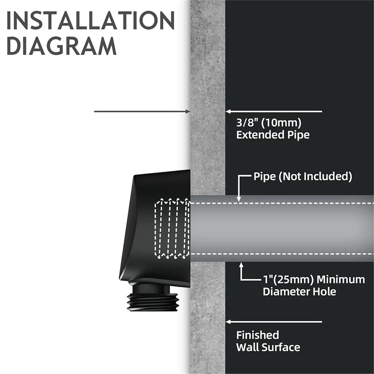 (WSFS) A725 Handheld Shower Wall Connector Drop Ell Replacement Part for Moen, Round Drop Ell Handheld Shower Wall Connector
(WSFS) A725 Handheld Shower Wall Connector Drop Ell Replacement Part for Moen, Round Drop Ell Handheld Shower Wall Connector