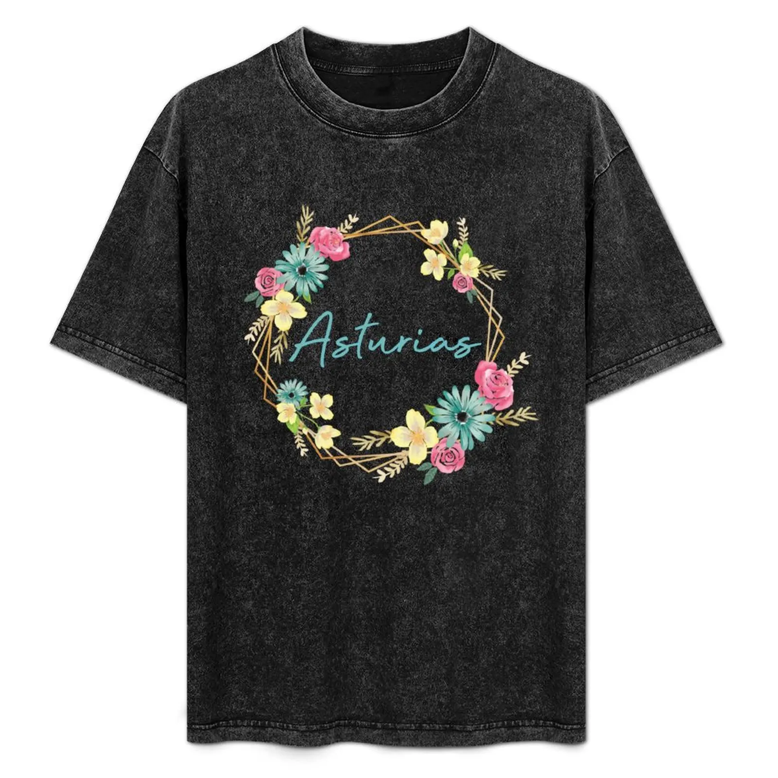 Asturias floral T-Shirt Classic Crew Neck Cotton T-Shirt
Asturias floral T-Shirt Classic Crew Neck Cotton T-Shirt