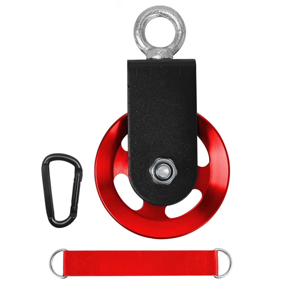 Aluminium Pulley 90mm, Rope Pulley Fitness with U Retaining Bracket,Block Pulley for Stelropes,DIY Gym Fitness Equipment
Aluminium Pulley 90mm, Rope Pulley Fitness with U Retaining Bracket,Block Pulley for Stelropes,DIY Gym Fitness Equipment