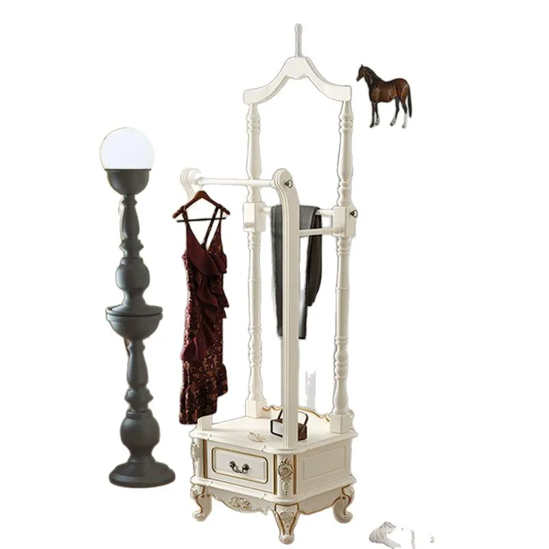 Pure solid wood carving American senior bedroom bedside table living room coat rack floor hanger
Pure solid wood carving American senior bedroom bedside table living room coat rack floor hanger