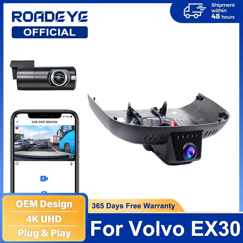 For Volvo EX30 2024 2025 Front and Rear 4K Dash Cam for Car Camera Recorder Dashcam WIFI Car Dvr Recording Devices Built-In WiFi
For Volvo EX30 2024 2025 Front and Rear 4K Dash Cam for Car Camera Recorder Dashcam WIFI Car Dvr Recording Devices Built-In WiFi