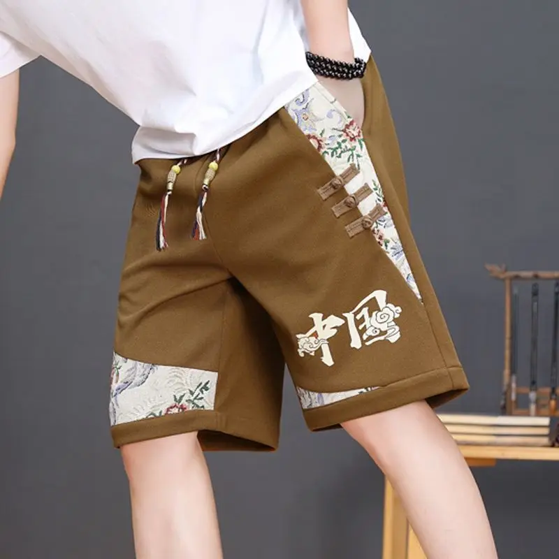 Summer Trend Chinese-style Embroidered Shorts Capri Pants Student and Youth Sports Large-sized Loose and Versatile Men's Shorts
Summer Trend Chinese-style Embroidered Shorts Capri Pants Student and Youth Sports Large-sized Loose and Versatile Men's Shorts
