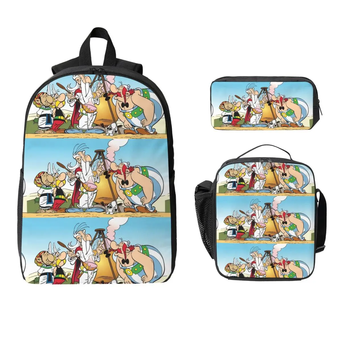 Asterix And Obelix Dogmatix Backpack Boys Girls BookBag School Bag Computer Shoulder Bags 3ps Insulated Lunch Bag Pencil Case
Asterix And Obelix Dogmatix Backpack Boys Girls BookBag School Bag Computer Shoulder Bags 3ps Insulated Lunch Bag Pencil Case
