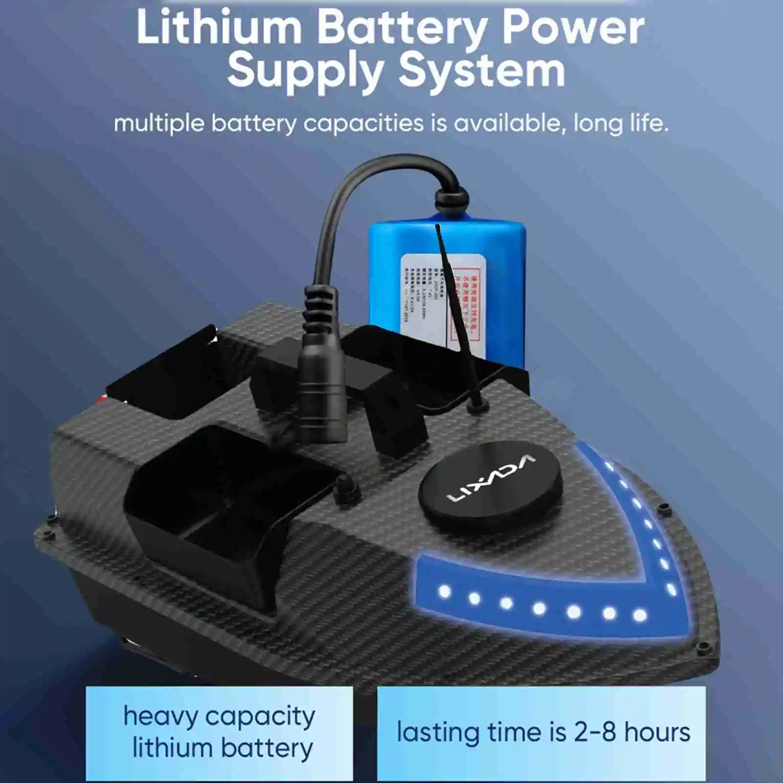 Black RC Bait Boat GPS RC Bait Boat 500m Wireless Remote Control Fishing Bait Boat Fishing Feeder Boat with 3 Bait Containers
Black RC Bait Boat GPS RC Bait Boat 500m Wireless Remote Control Fishing Bait Boat Fishing Feeder Boat with 3 Bait Containers