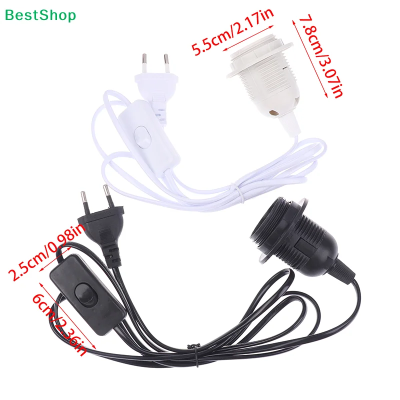 〔R〕E27 Lamp Holder Power Cord with Switch - Black/White Plug-in Light Socket Cable for DIY Lighting Projects
〔R〕E27 Lamp Holder Power Cord with Switch - Black/White Plug-in Light Socket Cable for DIY Lighting Projects